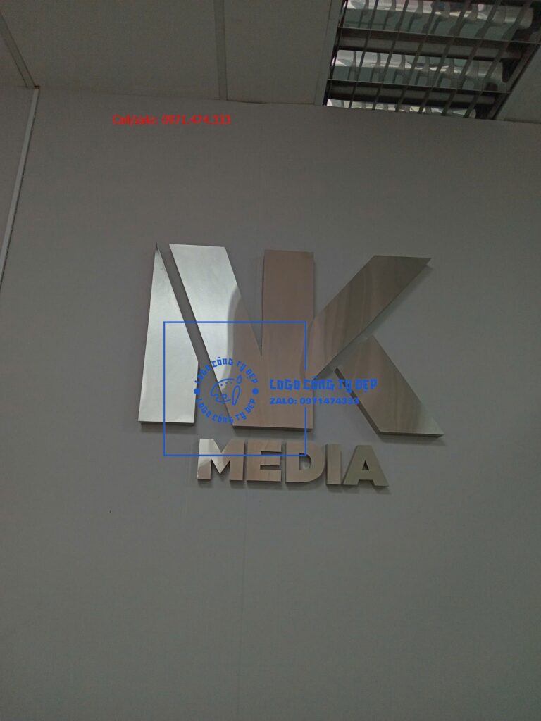 Lô gô inox 3d, logo inox uốn nổi - LÔ GÔ CÔNG TY ĐẸP