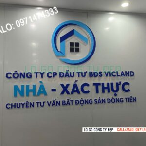 Lô gô nhựa trong, Lô gô acrylic 10mm, Logo mica in màu, logo công ty mica trong