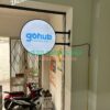 Lô gô mica màu, Logo acrylic gắn tường, Dán lô gô công ty, Lắp lô gô 3D