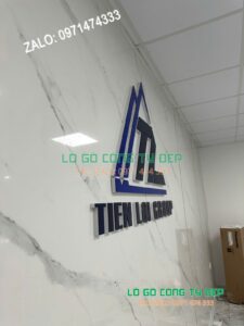 Lô gô chân nổi, logo đế focmex, Lắp lô gô 3D, Dán logo nhựa