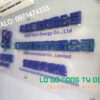 Bảng công ty chữ nổi, chữ nổi trên nền mica trong, logo chữ in màu, logo với chân 3d